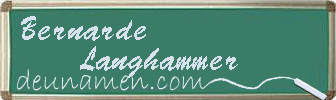 Bernarde Langhammer Visitenkarte